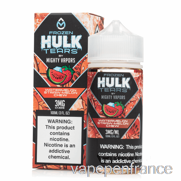 Pastèque Congelée Paille Melon à Mâcher - Larmes De Hulk - 100 Ml 3 Mg Stylo Vape